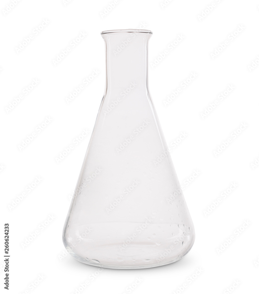 Isolated laboratory flask with clipping path Isolated laboratory flask with clipping path