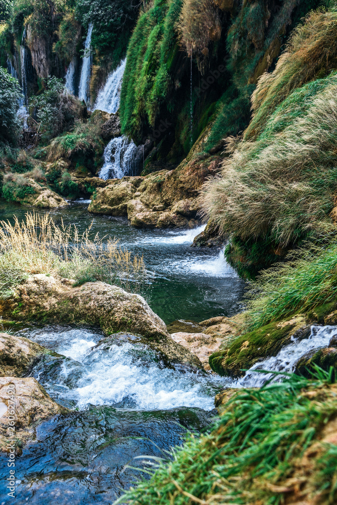 Naklejka premium Kravice Waterfalls near Mostar in Bosnia and Herzegovina