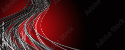 Powerful wave panorama background design illustration