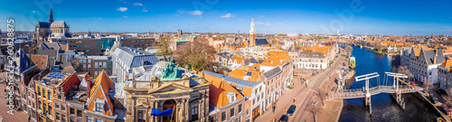 Aerial view of Haarlem in spring, Netherlands photo