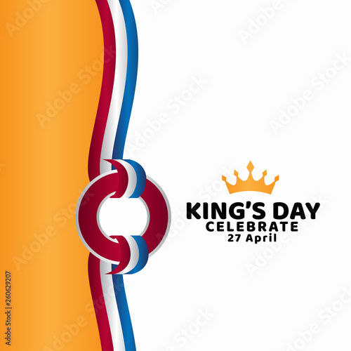 King's Day Celebrate Vector Template Design Illustration