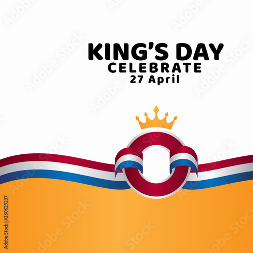 King's Day Celebrate Vector Template Design Illustration