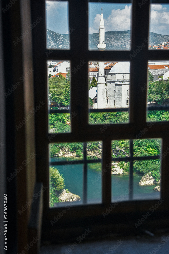 Naklejka premium Mostar in Bosnia and Herzegovina