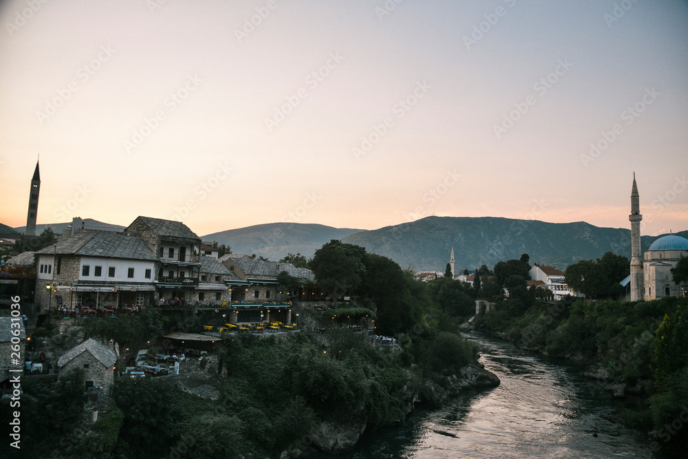 Fototapeta Mostar in Bosnia and Herzegovina