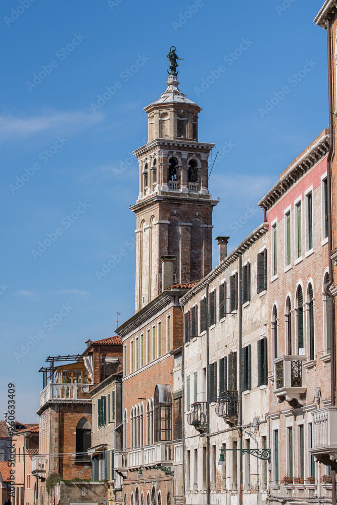 custom made wallpaper toronto digitalThe Bell Tower of the Church of Carmini in Dorsoduro Venice,Italy ,march, 2019