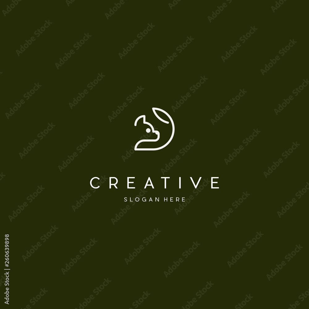 logo vector line head dog abstract simple, dog logo black line style outline icon designs vector illustration art monoline simple logo vector line head dog abstract simple, dog logo black line style outline icon designs vector illustration art monoline simple