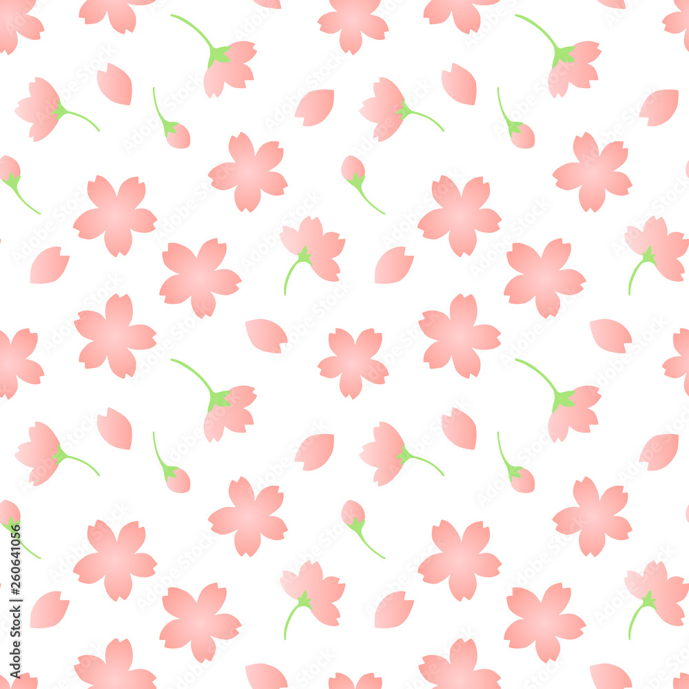 cherry blossom seamless pattern
