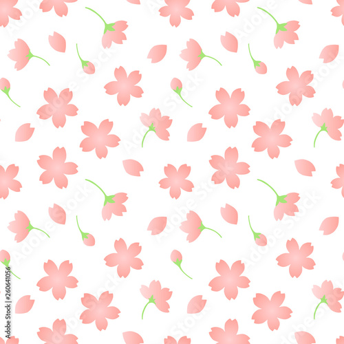 cherry blossom seamless pattern