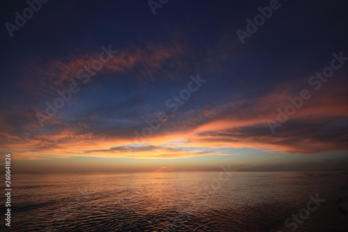 Sunset over the Gulf of Mexico on Captiva Island off the west coast of Florida in summer. © Francisco