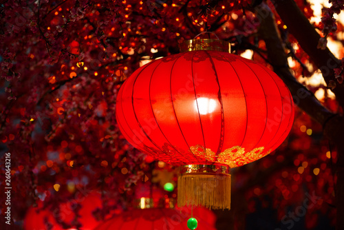 Chinese new year lanterns in china town