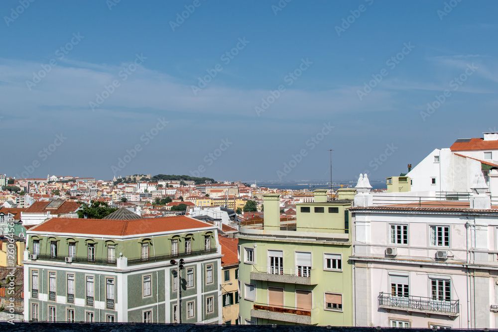 Colorful cityscape in Lisbon, Portugal