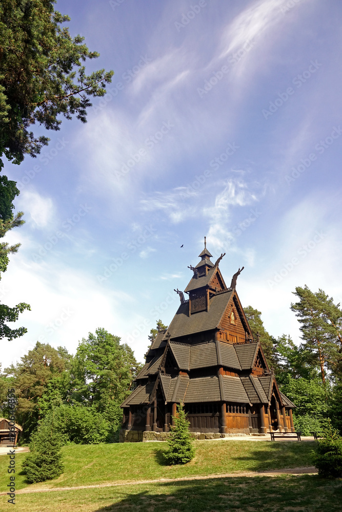 Typical nordic church in Norway