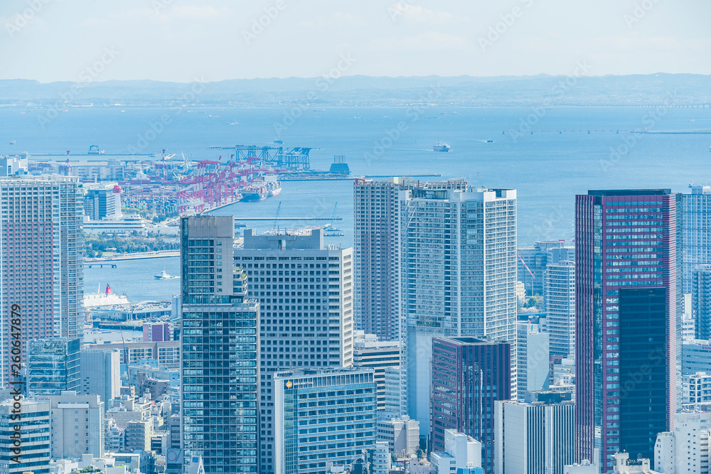 春の東京風景 Tokyo city skyline , Japan