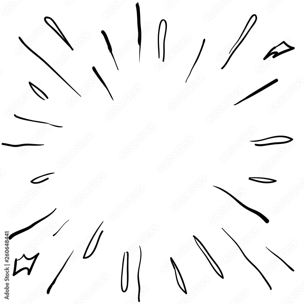 starburst hand drawn element vector starburst hand drawn element vector