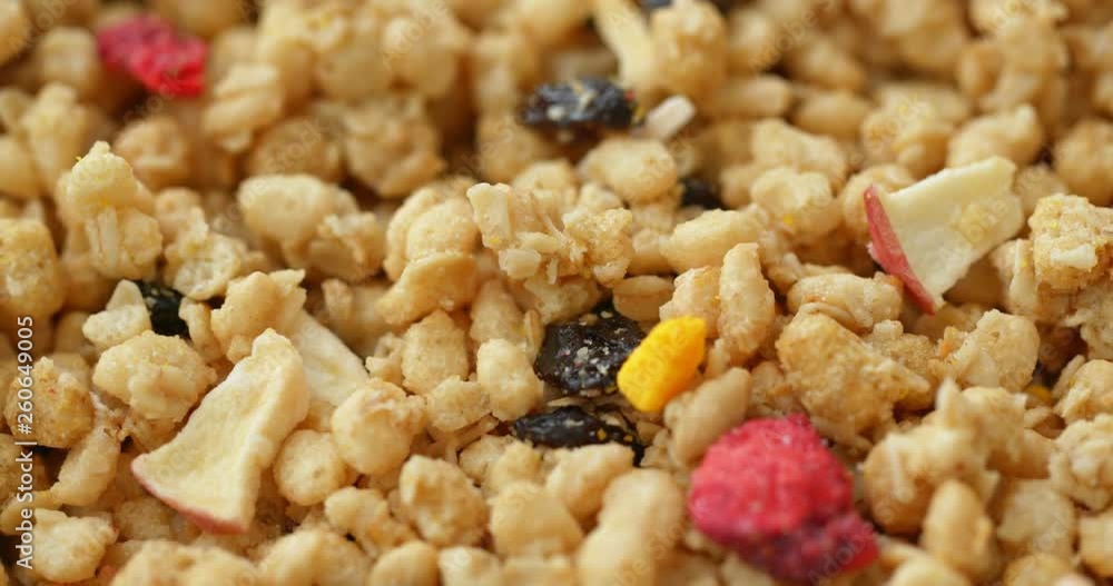 Dry heap of cereal in rotation Dry heap of cereal in rotation