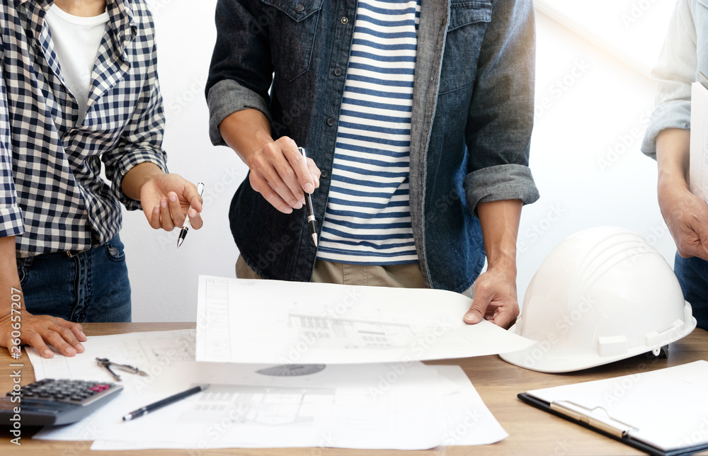 Group of engineering or architect Group of engineering or architect