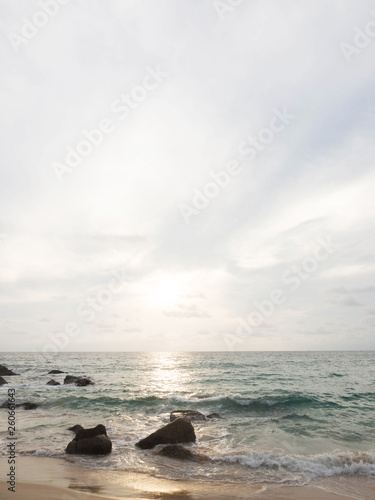 sunset on Surin beach Phuket Thailand