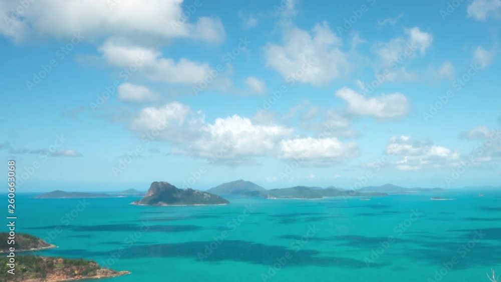 Timelapse of clouds passing over tropical waters at Hamilton Island Timelapse of clouds passing over tropical waters at Hamilton Island