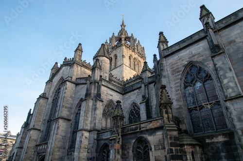 EDINBURGH, SCOTLAND, 20 February 2019, Edinburgh on a sunny day