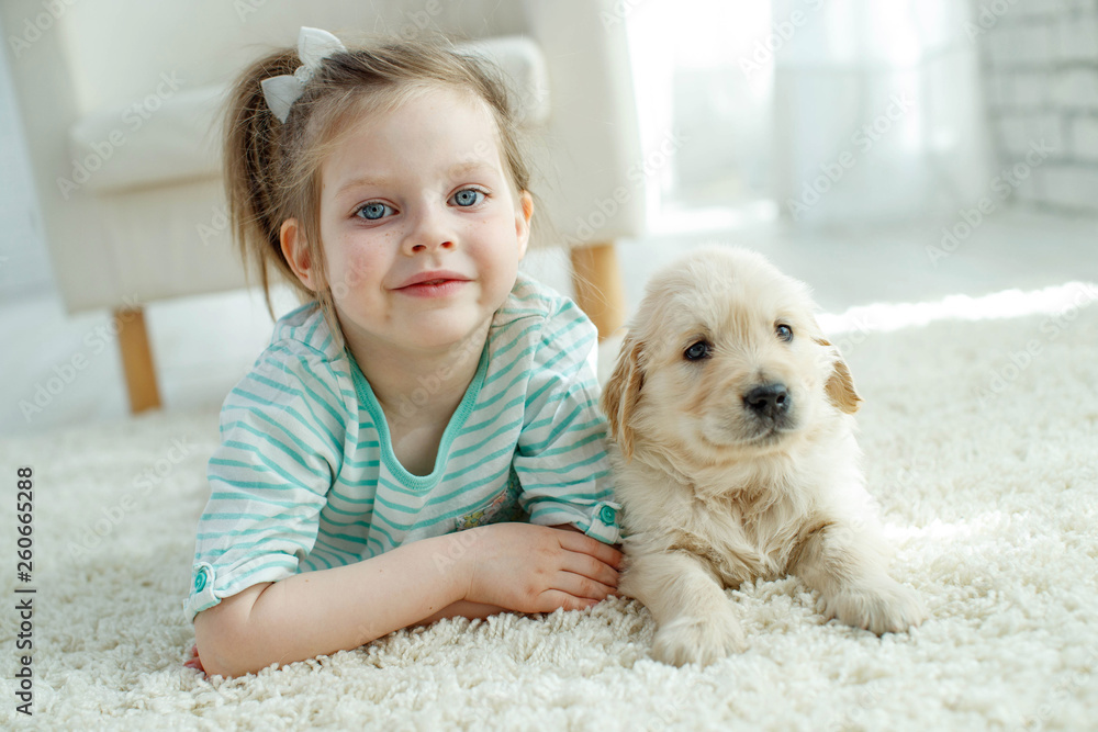 Child with a dog Child with a dog