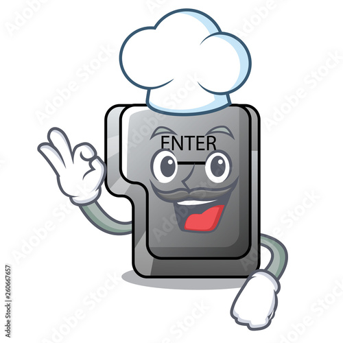 Chef button enter on a keyboard character