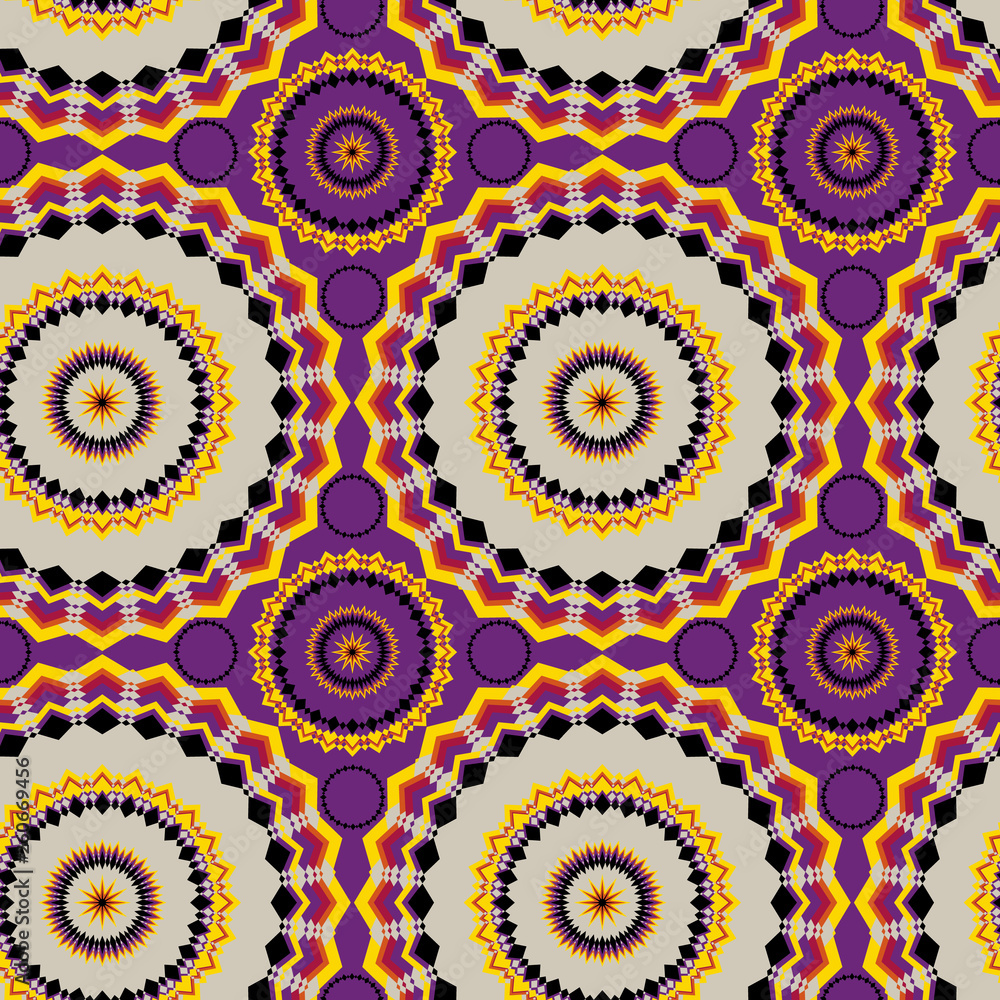 color seamless pattern created from complex openwork ornament