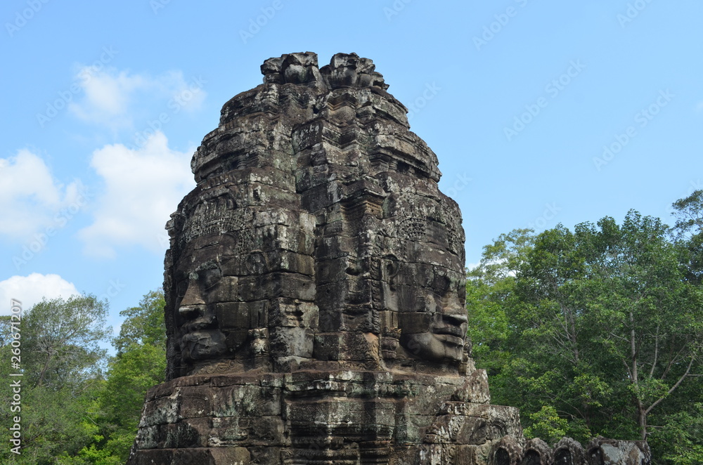 bayon temple in angkor cambodia