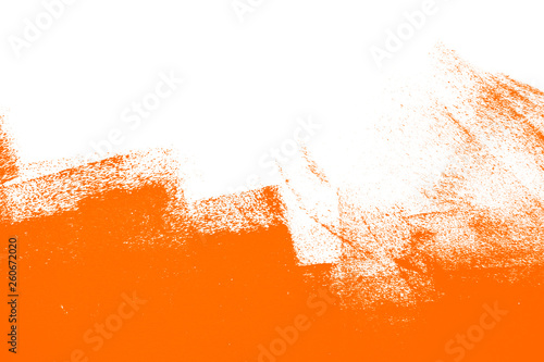 Fototapeta pomarańczowy biały pędzel muska tło