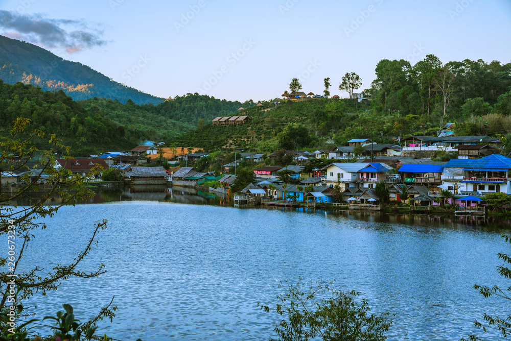 Nature tourism on the mountain; Chinese village. at Ban Rak Thai village Mae Hong Son; in Thailand.
