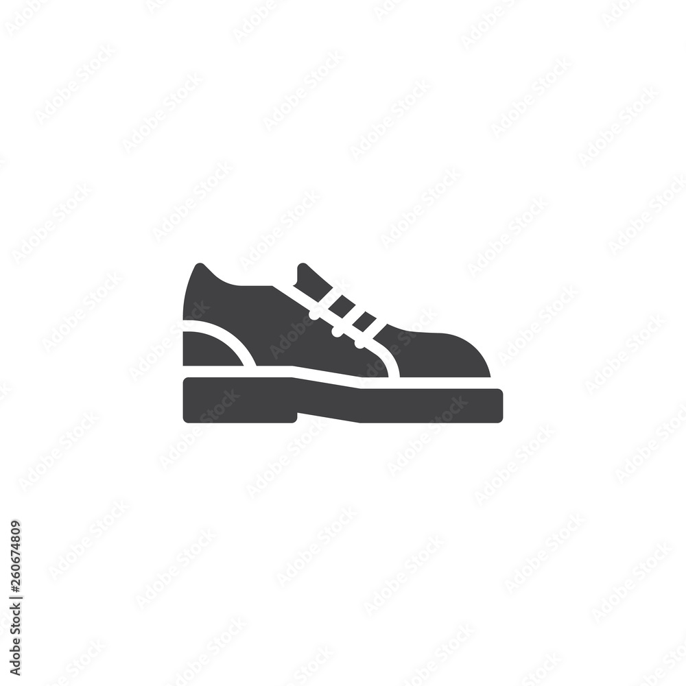 Running shoes vector icon. filled flat sign for mobile concept and web design. Sneaker shoe glyph icon. Symbol, logo illustration. Pixel perfect vector graphics