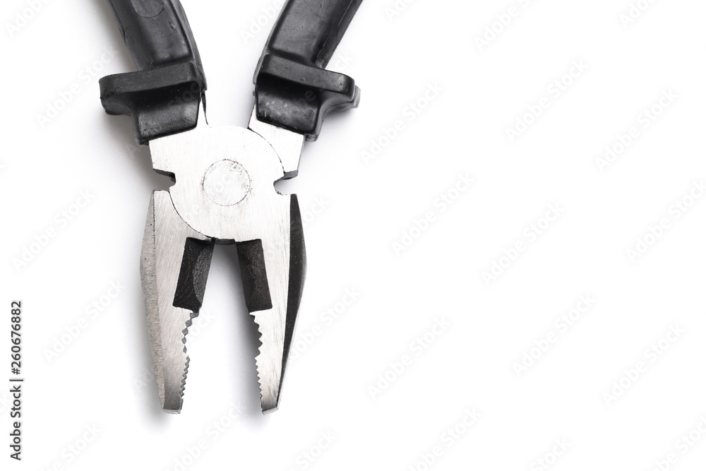 pliers tool isolated on white background pliers tool isolated on white background