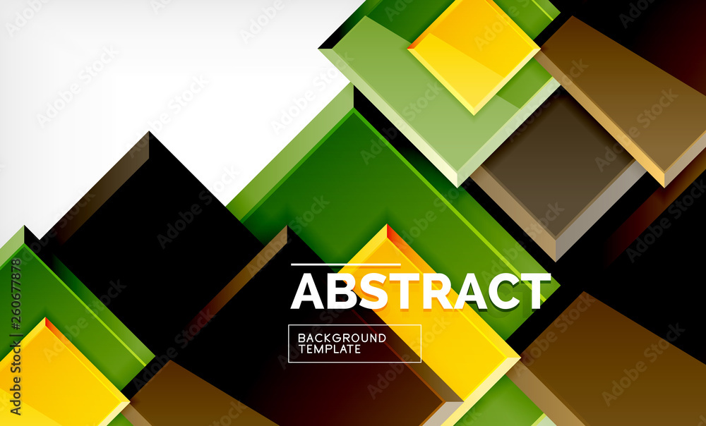 Geometric abstract background, modern square design Geometric abstract background, modern square design