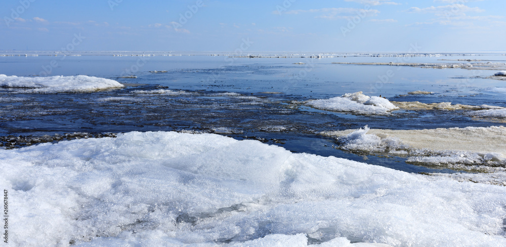 Landscape in the ice land Landscape in the ice land