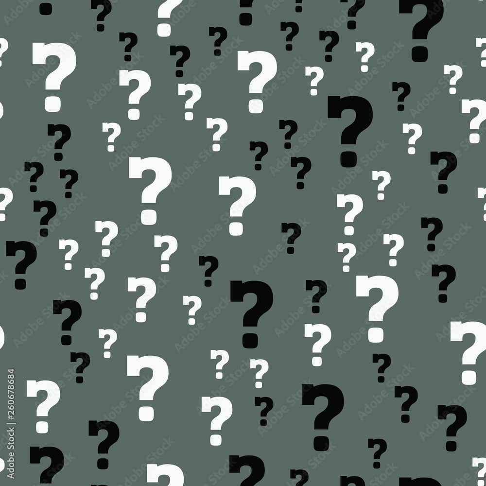 Question mark, education, school concept. Seamless vector EPS 10 pattern. Flat style Question mark, education, school concept. Seamless vector EPS 10 pattern. Flat style