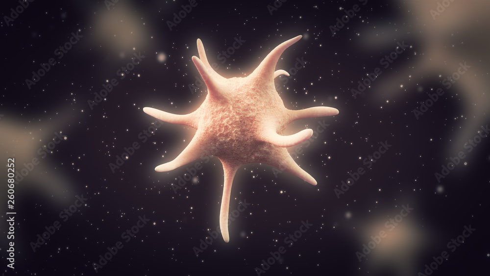 3D illustration of blood platelet 3D illustration of blood platelet