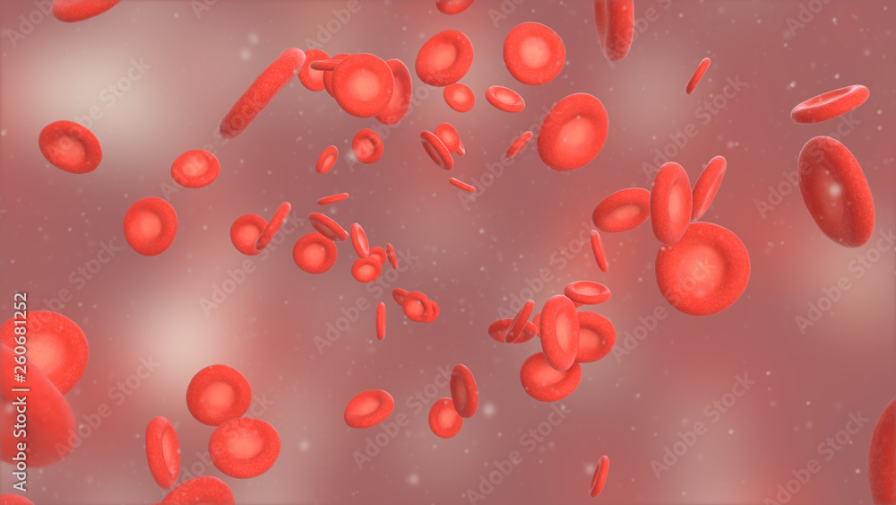 3D illustration of red blood cell 3D illustration of red blood cell