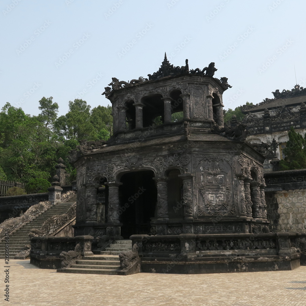 Ornate old buildings and statues in the Ornate old buildings and statues in the