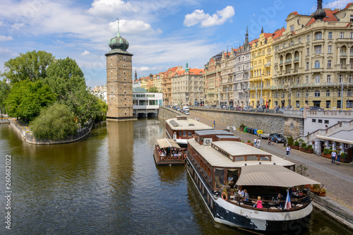 Prague, Czech Republic - Embankment of the Vltava River
