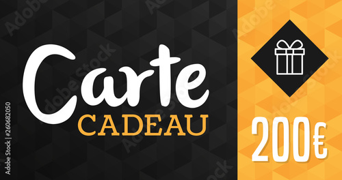 Carte cadeau, chèque cadeau - 200 euros