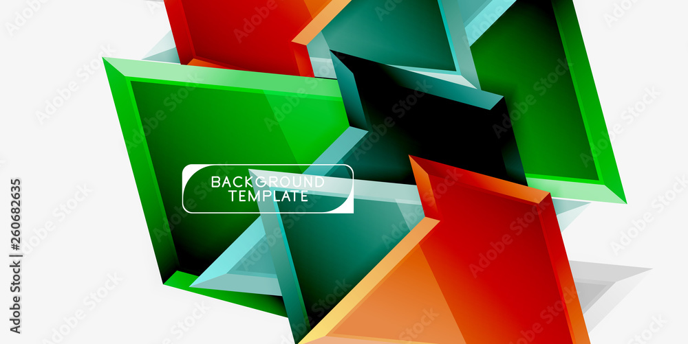 Minimal geometrical triangles with 3d effect abstract background template Minimal geometrical triangles with 3d effect abstract background template
