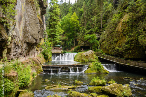 Kamnitz Gorge in Bohemian Switzerland in the Czech Republic