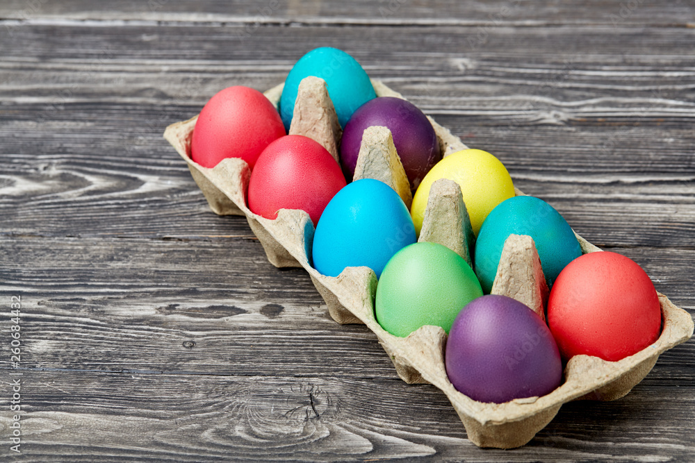 Easter eggs in the basket Easter eggs in the basket