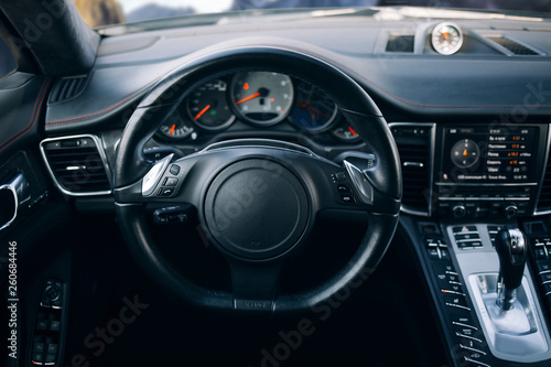 Modern suv car interior
