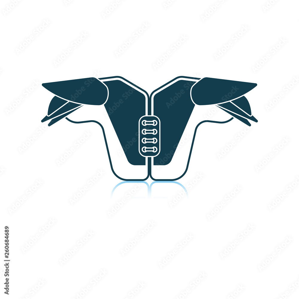 American football chest protection icon American football chest protection icon