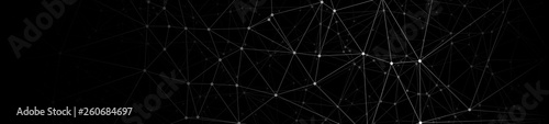 Digital cyber world communication, vector conception, black background