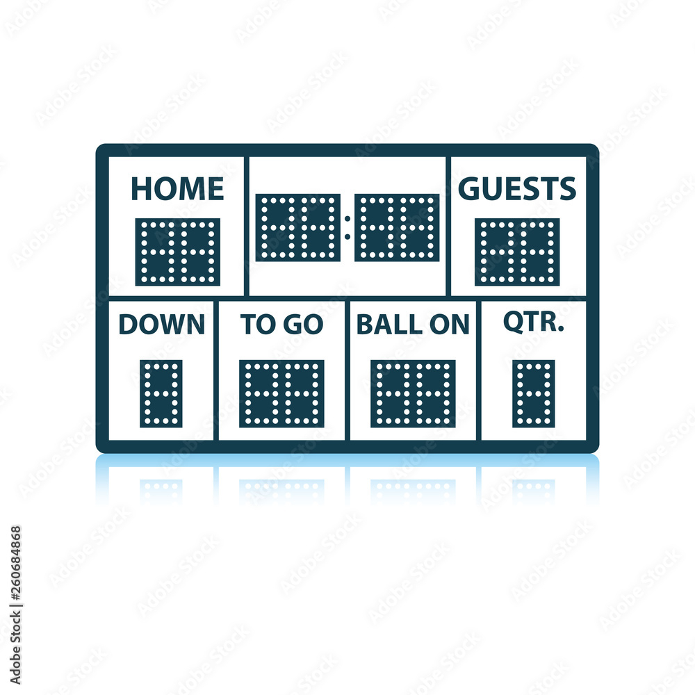 American football scoreboard icon American football scoreboard icon