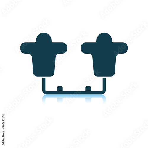 American football  tackling sled icon