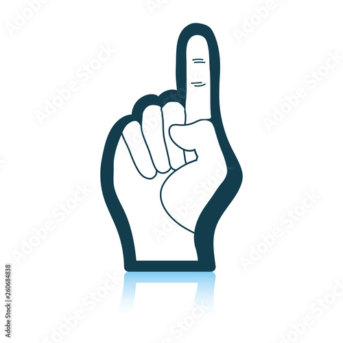 American football foam finger icon