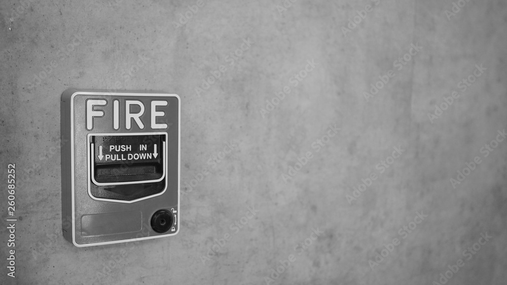 Emergency of Fire alarm system notifier or alert or bell warning equipment use when on fire (Manual Pull Station). Emergency of Fire alarm system notifier or alert or bell warning equipment use when on fire (Manual Pull Station).