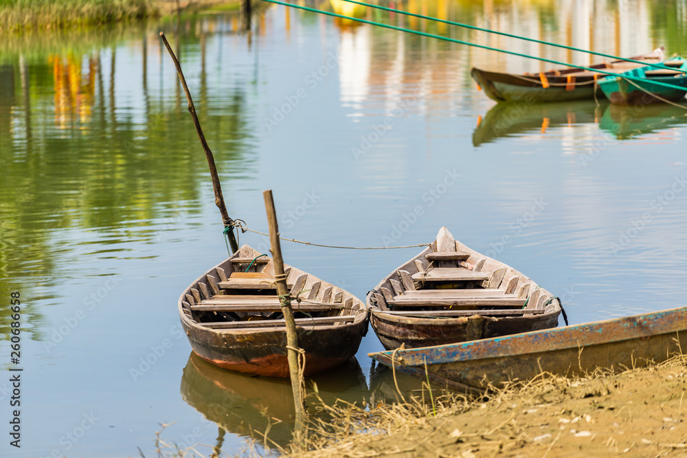 Boat in the river in Hoi An